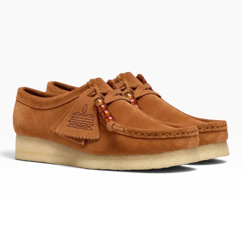 CLARKS WALLABEE 26328078 ginger